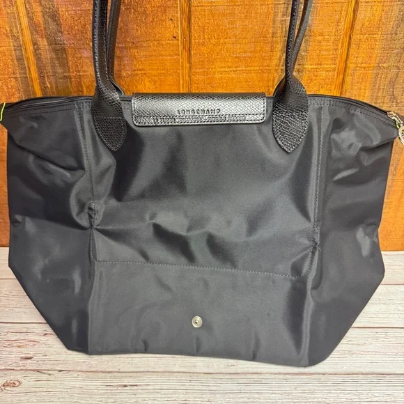 Longchamp Le Pliage “Green” Large Nylon Tote Bag - Black - Picture 2 of 9